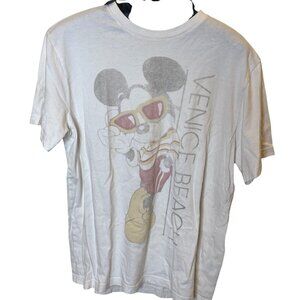 Tailgate Mickey Mouse Venice Beach T-Shirt Disney Graphic Tee Faded Cotton Sz L